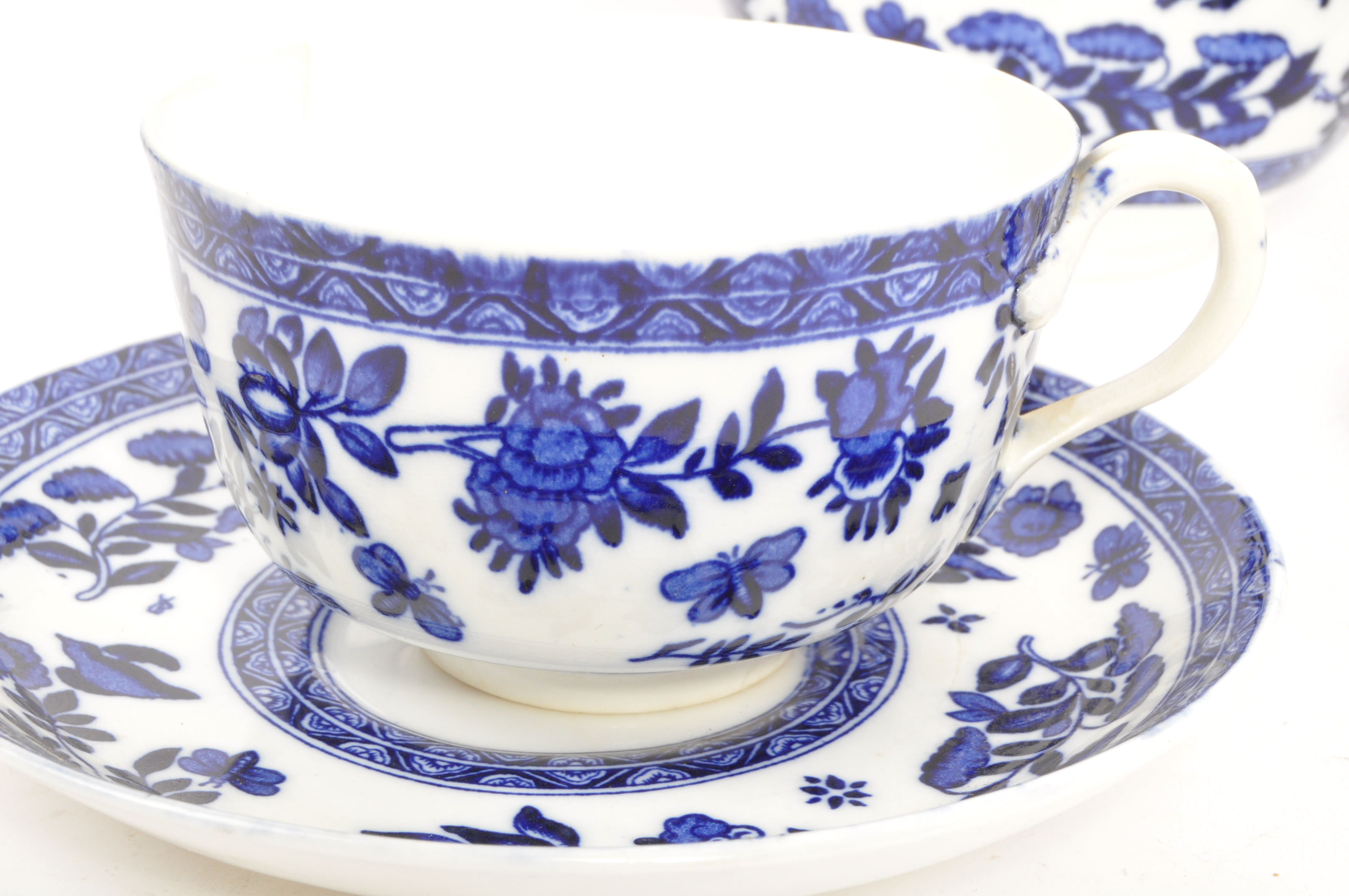 EARLY 20TH CENTURY & LATER ENGLISH BLUE & WHITE BONE CHINA - Bild 5 aus 6