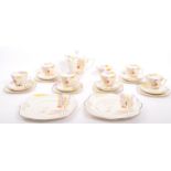 ART DECO 1930S TAMS WARE 'WOODLAND' BONE CHINA COFFEE SET