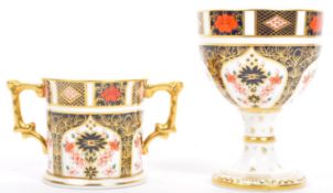 ROYAL CROWN DERBY - ENGLISH BONE CHINA CUPS - IMARI PATTERN