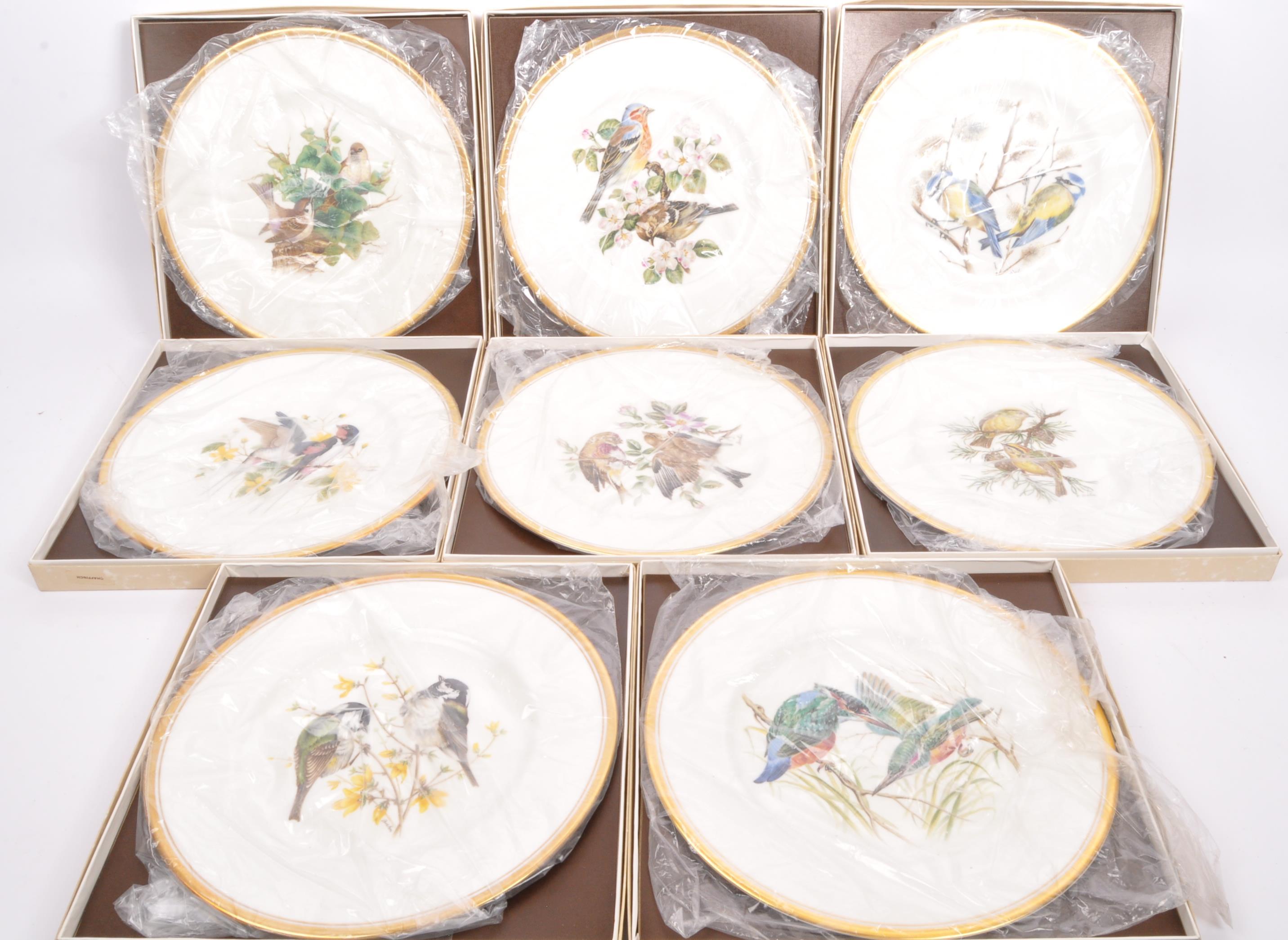 A COLLECTION OF 9 BOEHM OF MALVERN EUROPEAN BIRDS COLLECTION PLATES