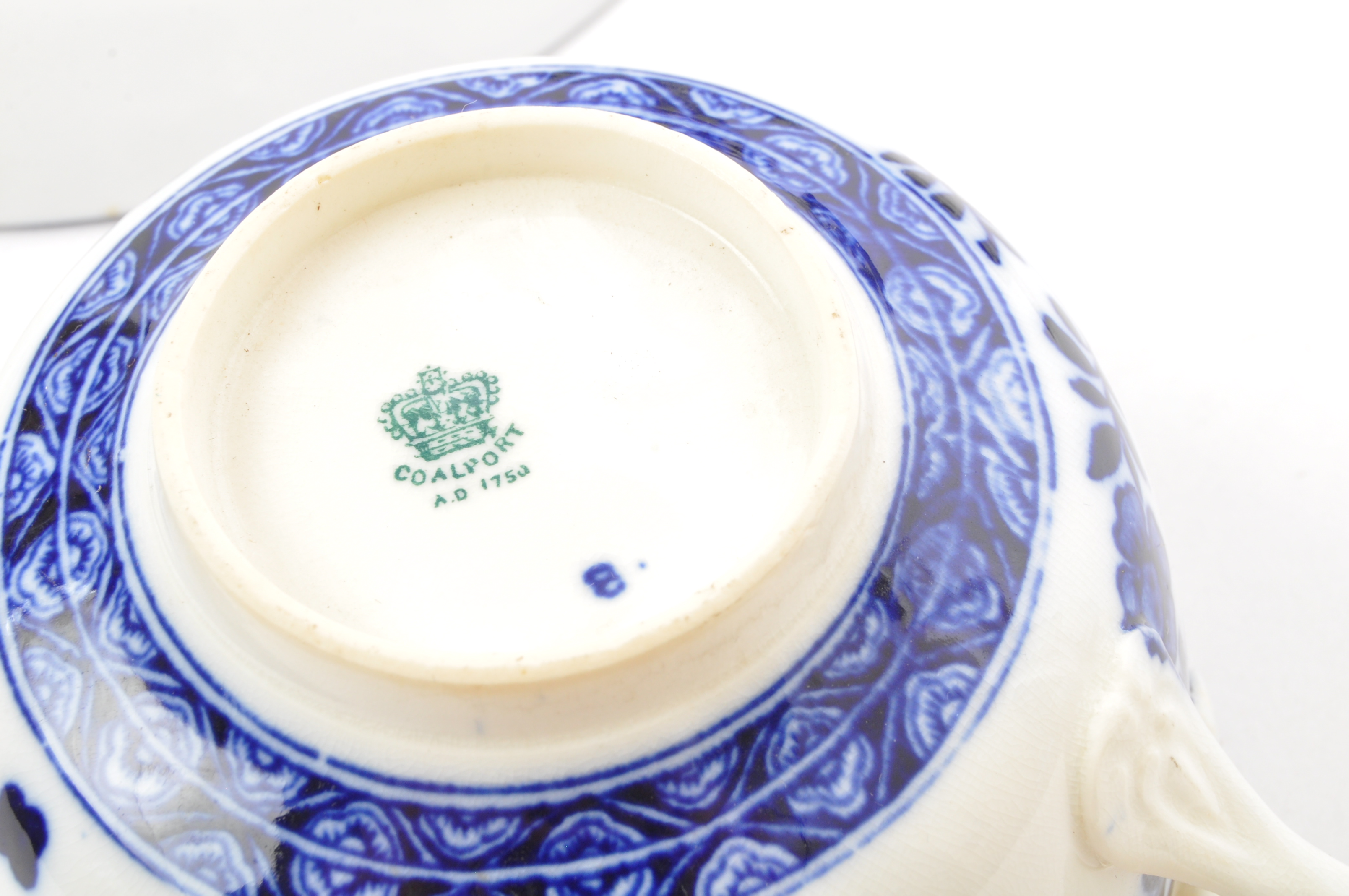 EARLY 20TH CENTURY & LATER ENGLISH BLUE & WHITE BONE CHINA - Bild 6 aus 6