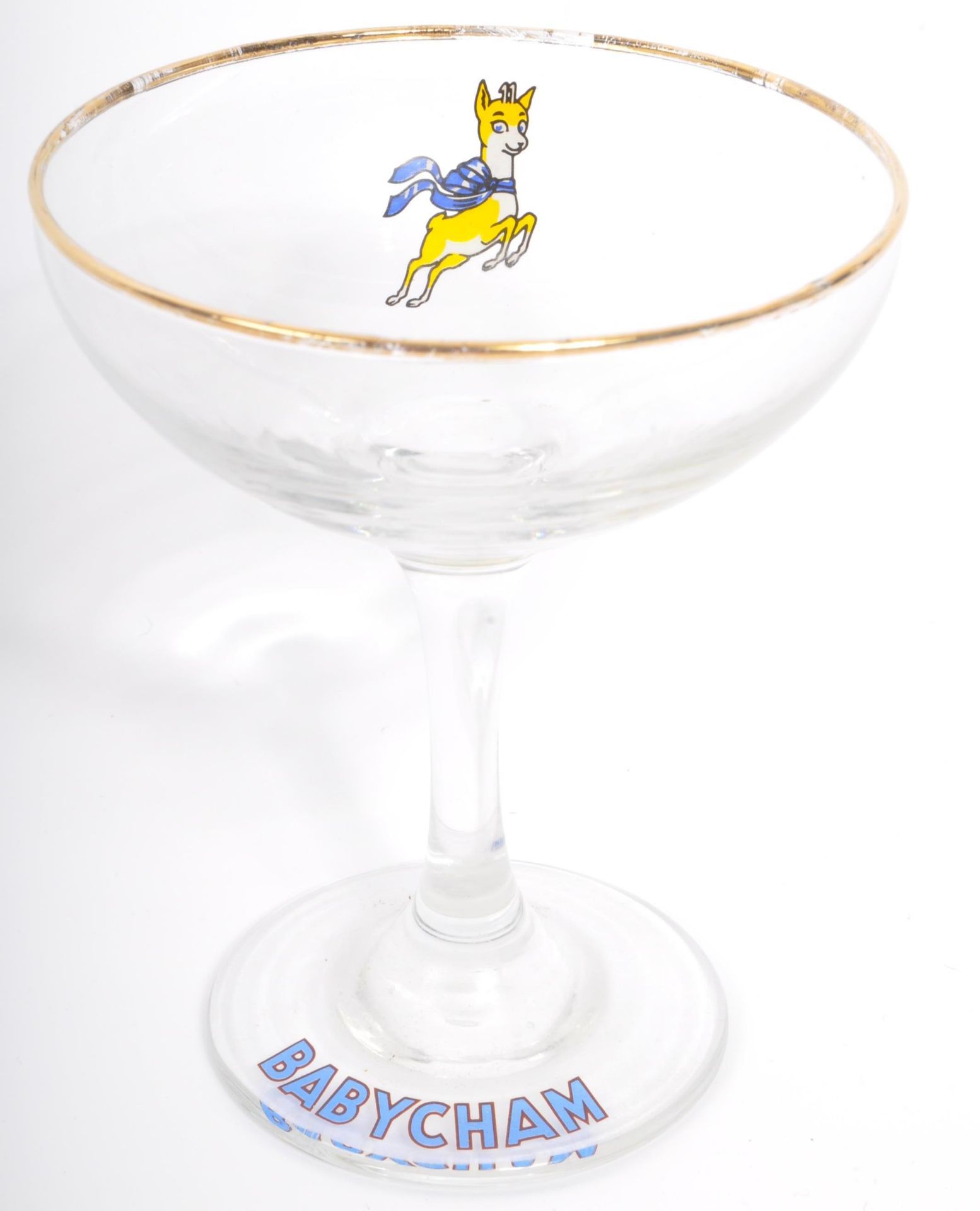 NINE VINTAGE BABYCHAM COCKTAIL COUPE GLASSES - Image 3 of 5