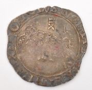 17TH CENTURY CHARLES I SILVER SHILLING COIN