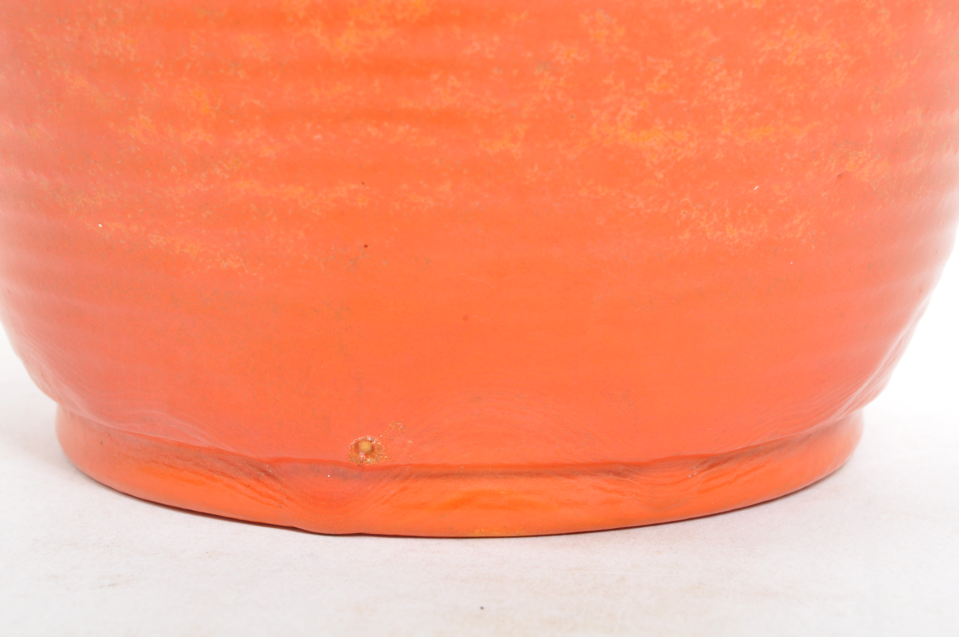 ART DECO ORANGE GLAZED POTTERY VASE - Bild 5 aus 5