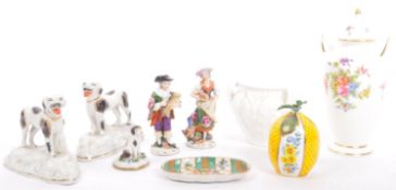 COLLECTION OF 19TH CENTURY PORCELAIN PIECES