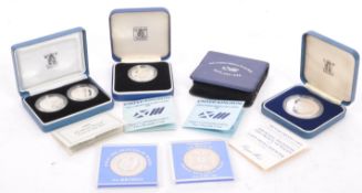 ASSORTMENT OF ROYAL MINT SILVE RPROOF COINS SETS