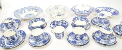 COLLECTION OF 19TH CENTURY BLUE & WHITE CHINA