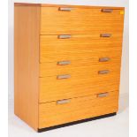 MID CENTURY STAG TEAK CHEST OF DRAWERS