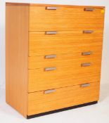 MID CENTURY STAG TEAK CHEST OF DRAWERS