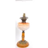 EARLY 20TH CENTURY WRIGHT & WOOD CERAMIC OIL LAMP