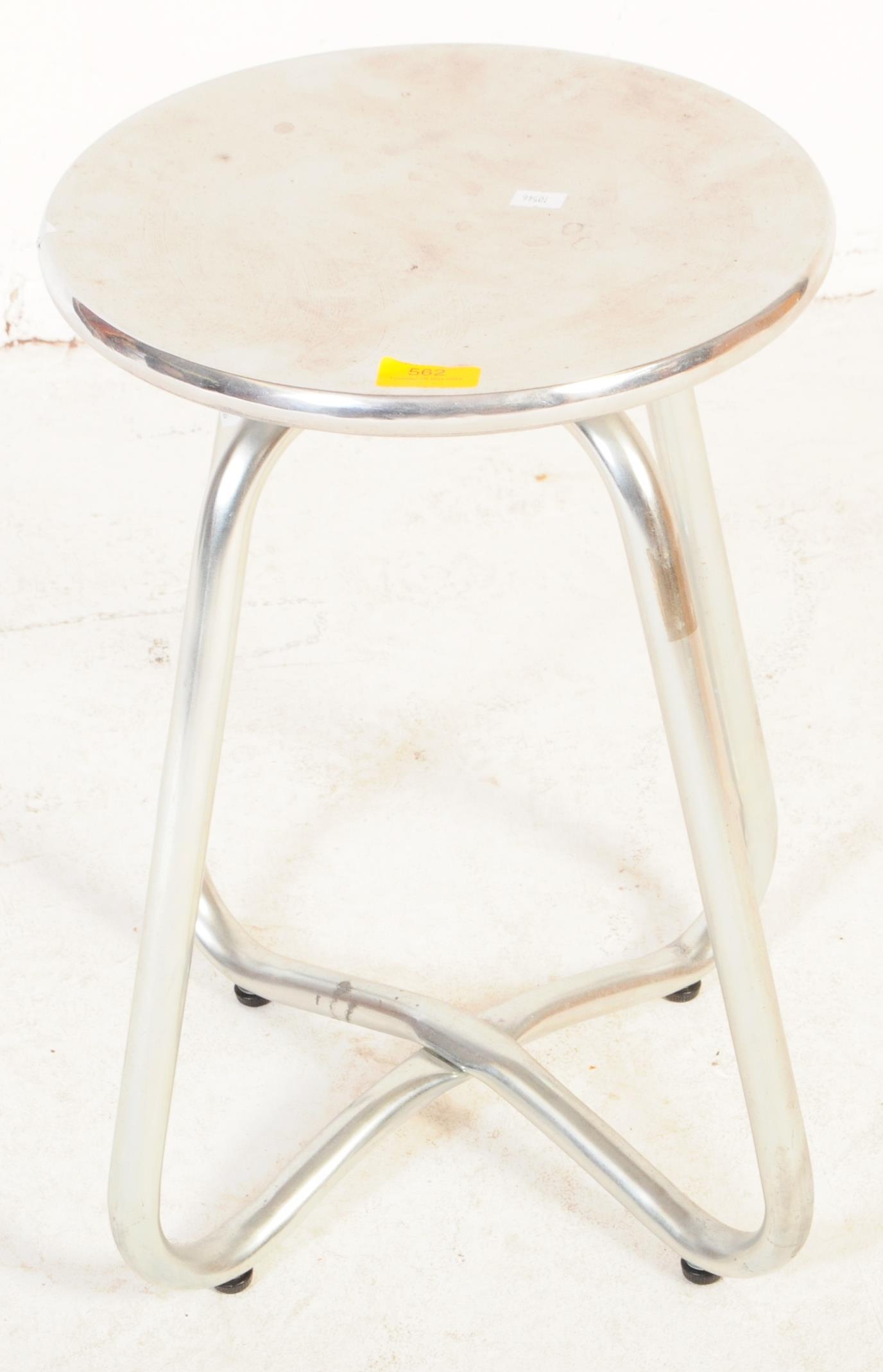 VINTAGE 20TH CENTURY INDUSTRIAL TUBULAR METAL STOOL - Image 2 of 5