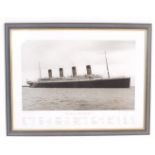 VINTAGE 20TH CENTURY PRINT PHOTOGRAPH OF RMS TITANIC