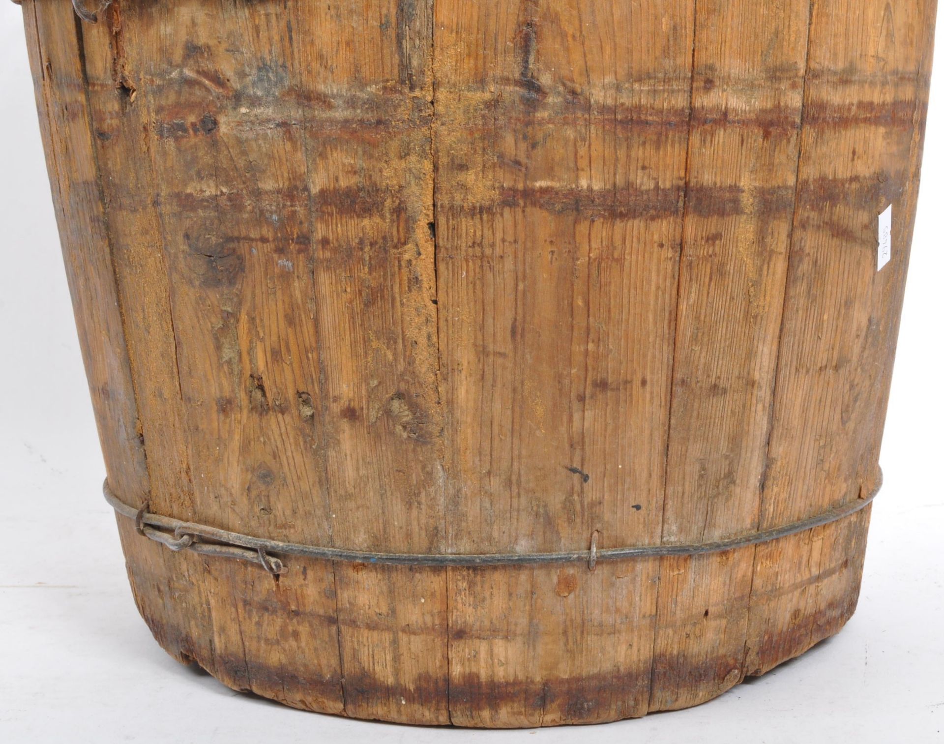 19TH CENTURY VICTORIAN WOODEN PEAT BUCKET - Image 4 of 5