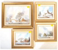 COLLECTION OF CHARLES COMBER OIL ON CANVAS PAINTINGS
