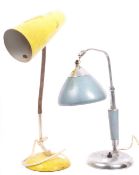 TWO VINTAGE 1960'S MID CENTURY DESK BEDSIDE TABLE LAMPS