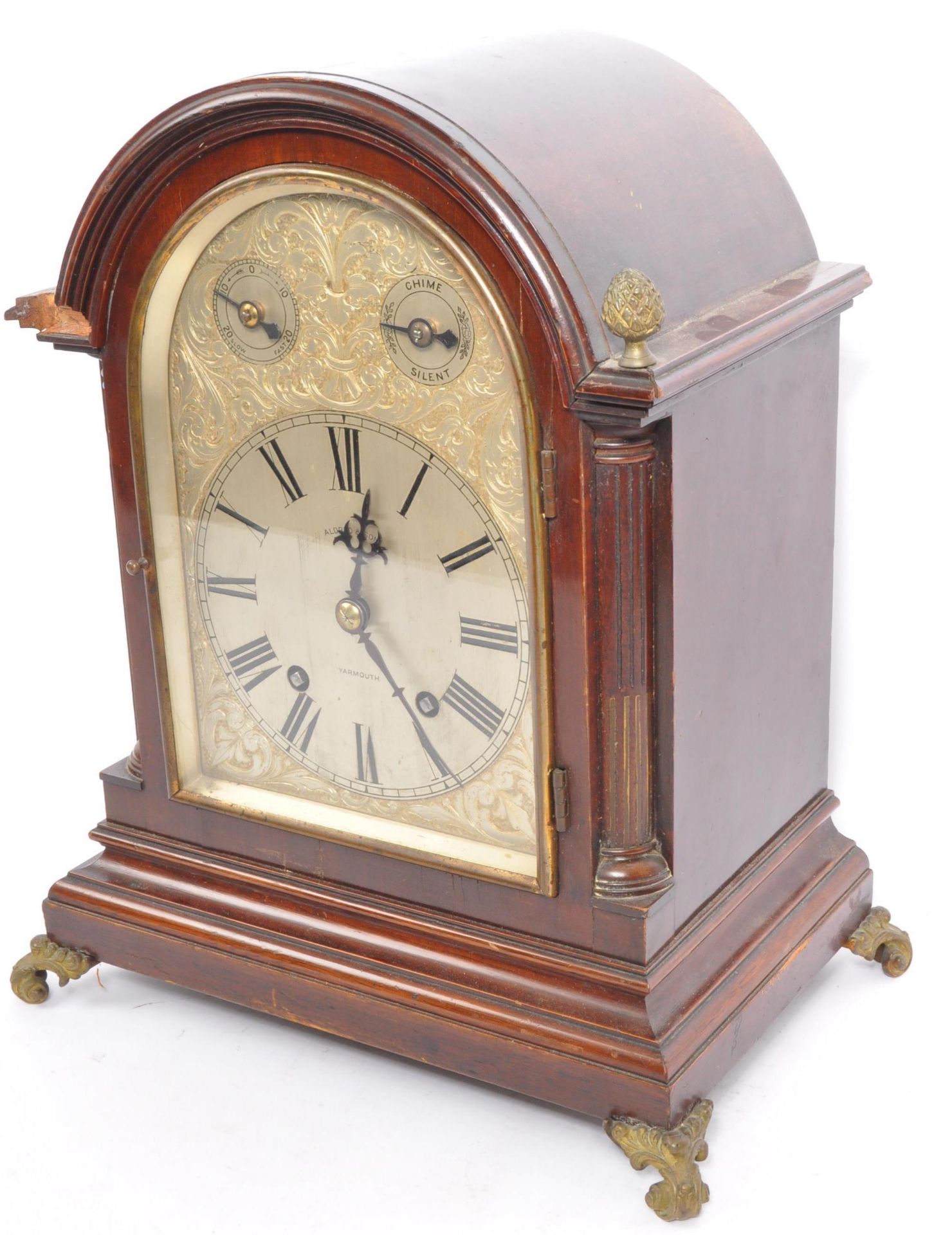 EARLY 20TH CENTURY ALDRED & SONS BRACKET CLOCK - Image 7 of 7