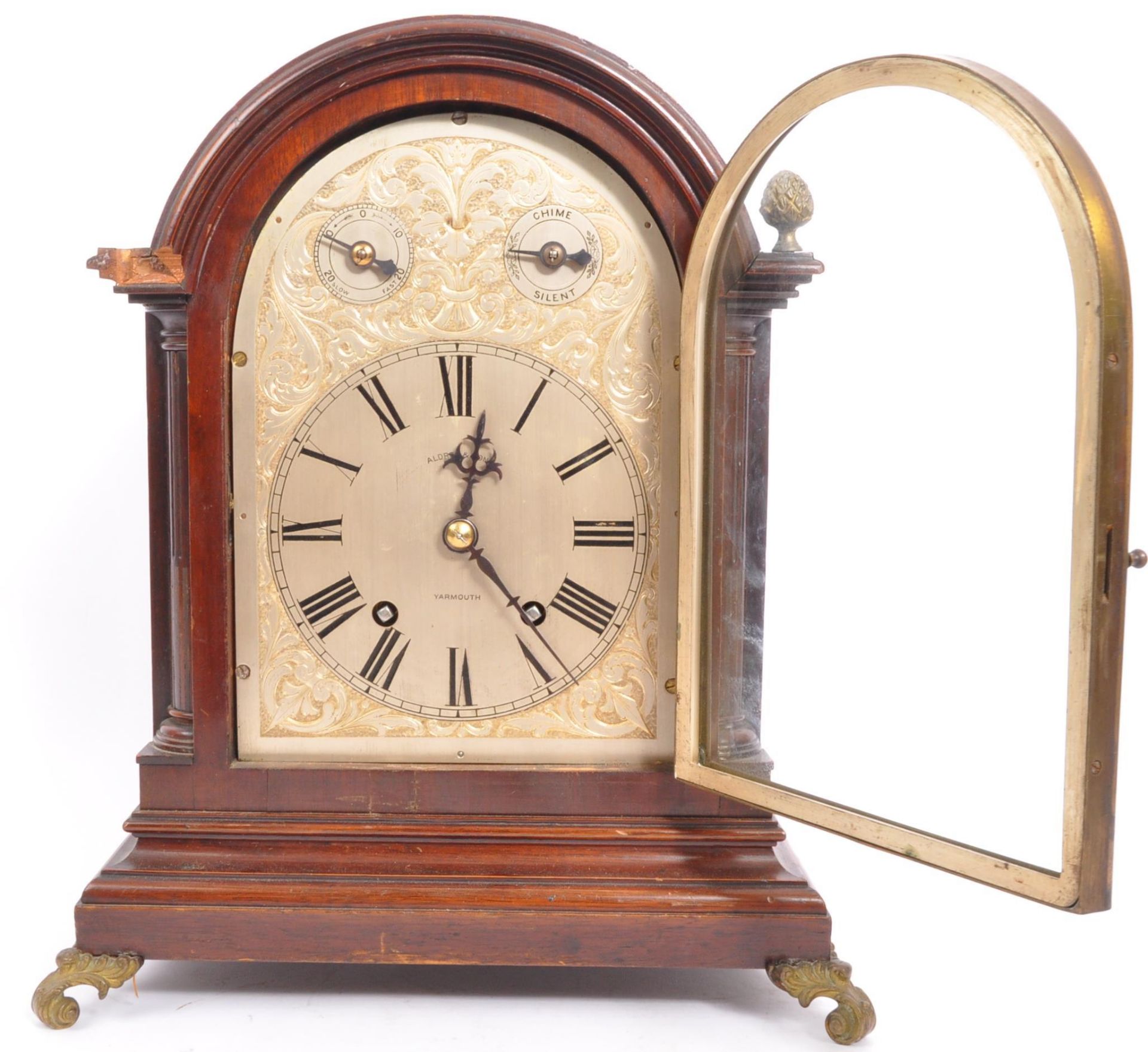 EARLY 20TH CENTURY ALDRED & SONS BRACKET CLOCK - Image 6 of 7