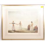 SIGNED WILLIAM RUSSELL FLINT PRINT - CASTANETS