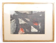 VINTAGE 20TH CENTURY ABSTRACT EXPRESSIONIST PAINTING