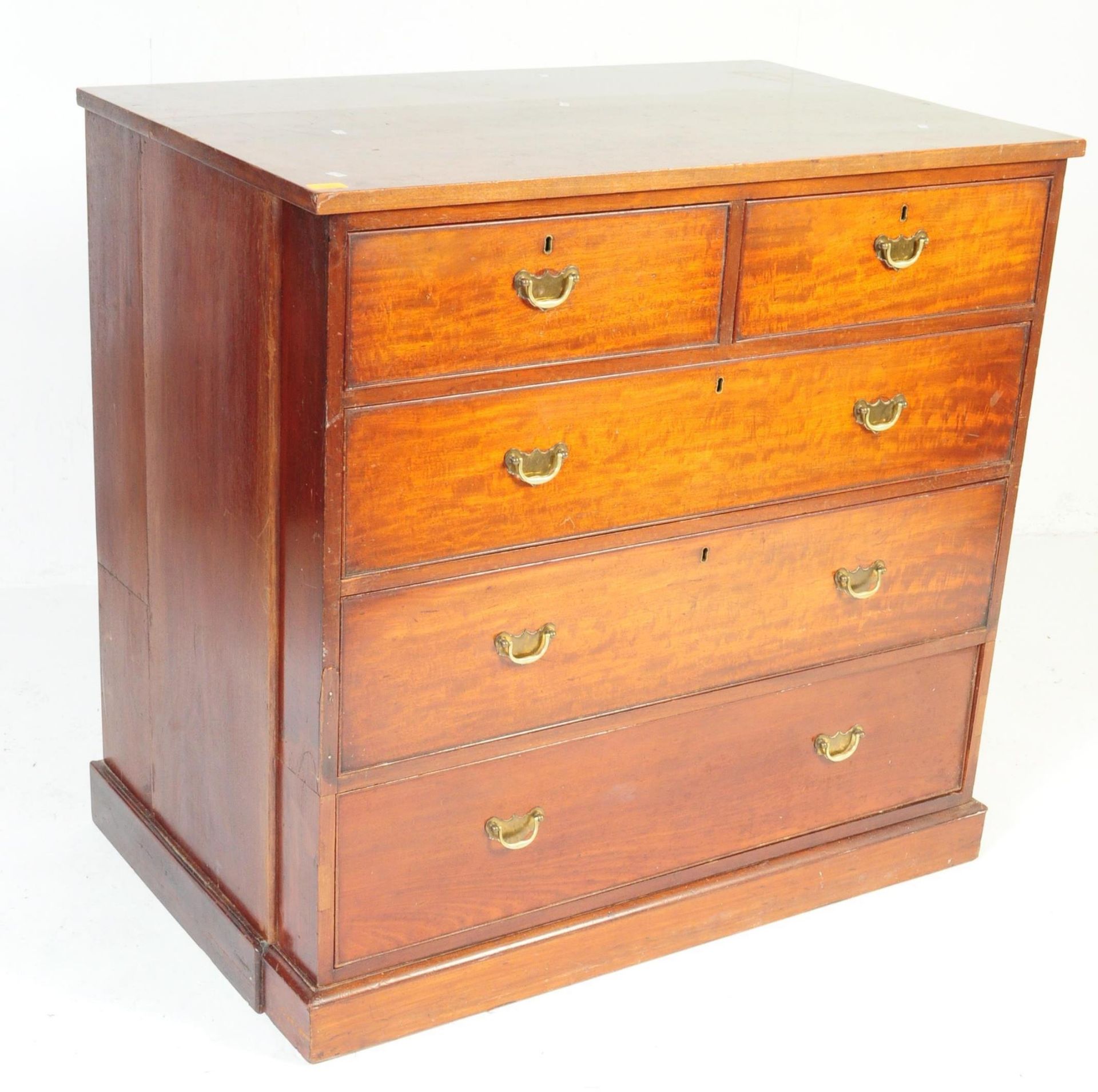 EDWARDIAN EARLY 20TH CENTURY MAHOGANY CHEST OF DRAWERS - Image 2 of 6