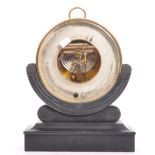 A 19TH CENTURY FRENCH PARIS CIRCULAR BRASS BAROMETER