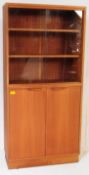 RETRO VINTAGE MID CENTURY TEAK LIBRARY BOOKCASE