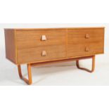 RETRO VINTAGE MID 20TH CENTURY TEAK QUADRILLE STYLE SIDEBOARD