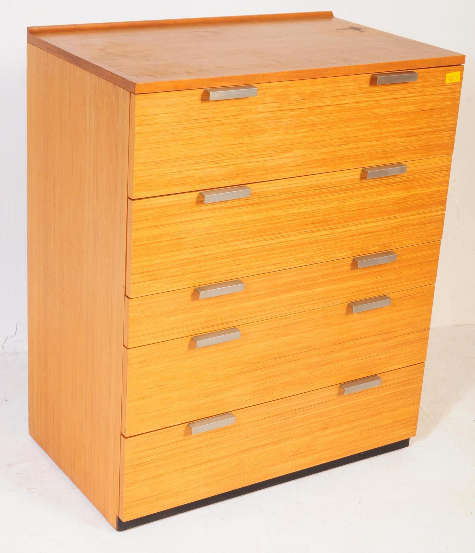 MID CENTURY STAG TEAK CHEST OF DRAWERS - Image 2 of 6