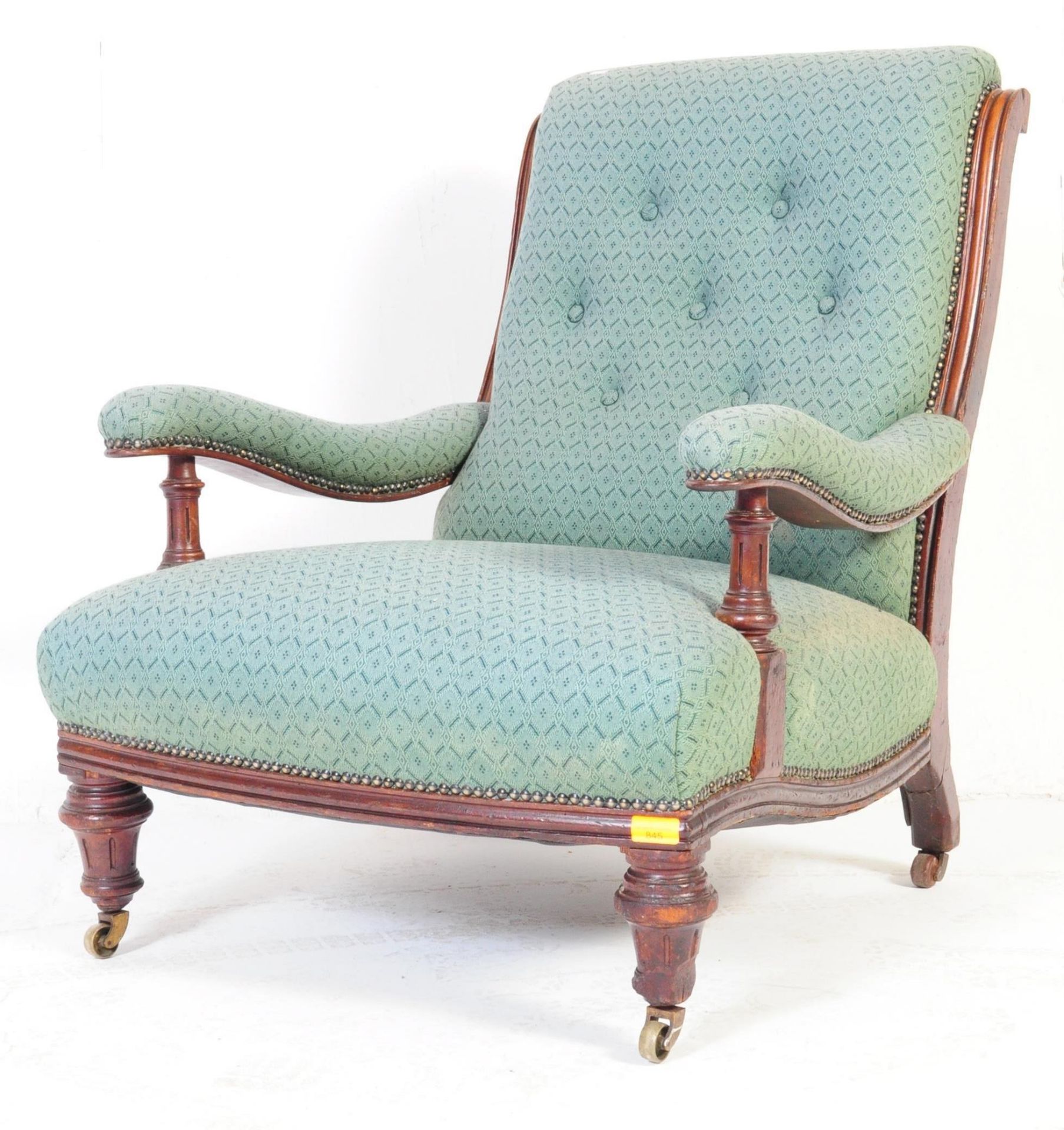 EARLY 20TH CENTURY GENTLEMANS LIBRARY CHAIR
