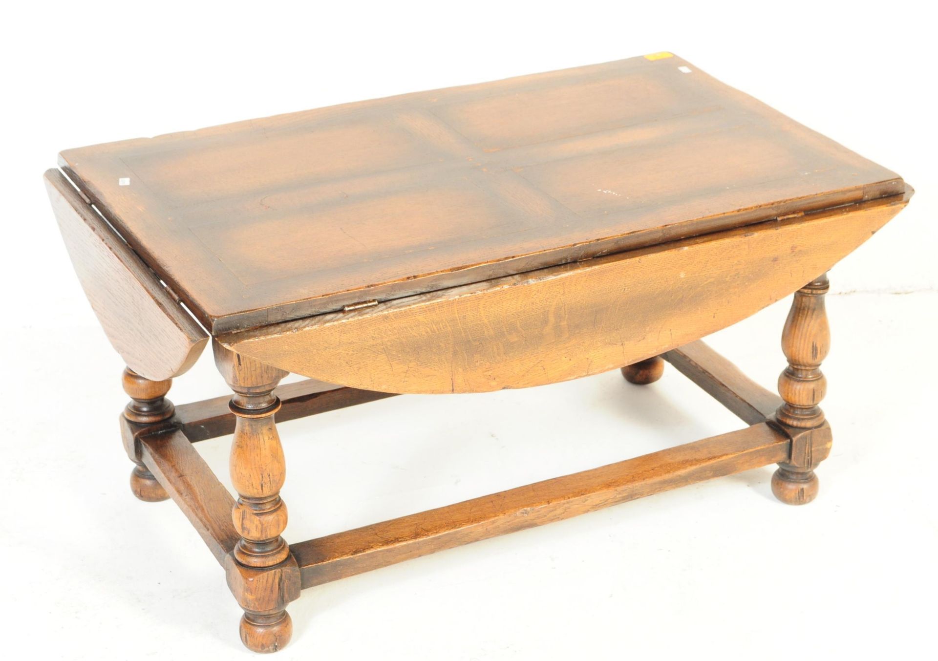 20TH CENTURY LINCOLN FURNITURE DROP LEAF COFFEE TABLE - Image 2 of 4
