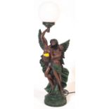 ART NOUVEAU 20TH CENTURY CLASSICAL RESIN LAMP BASE