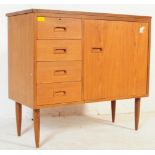 RETRO VINTAGE MID 20TH CENTURY TEAK SEWING MACHINE CABINET