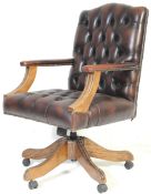 20TH CENTURY CHESTERFIELD LEATHER OFFICE CHAIR