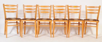 SIX VINTAGE RETRO 1960S KITCHEN DINING CHAIRS