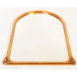VINTAGE 20TH CENTURY GILT ARCHED OVER MANTEL MIRROR