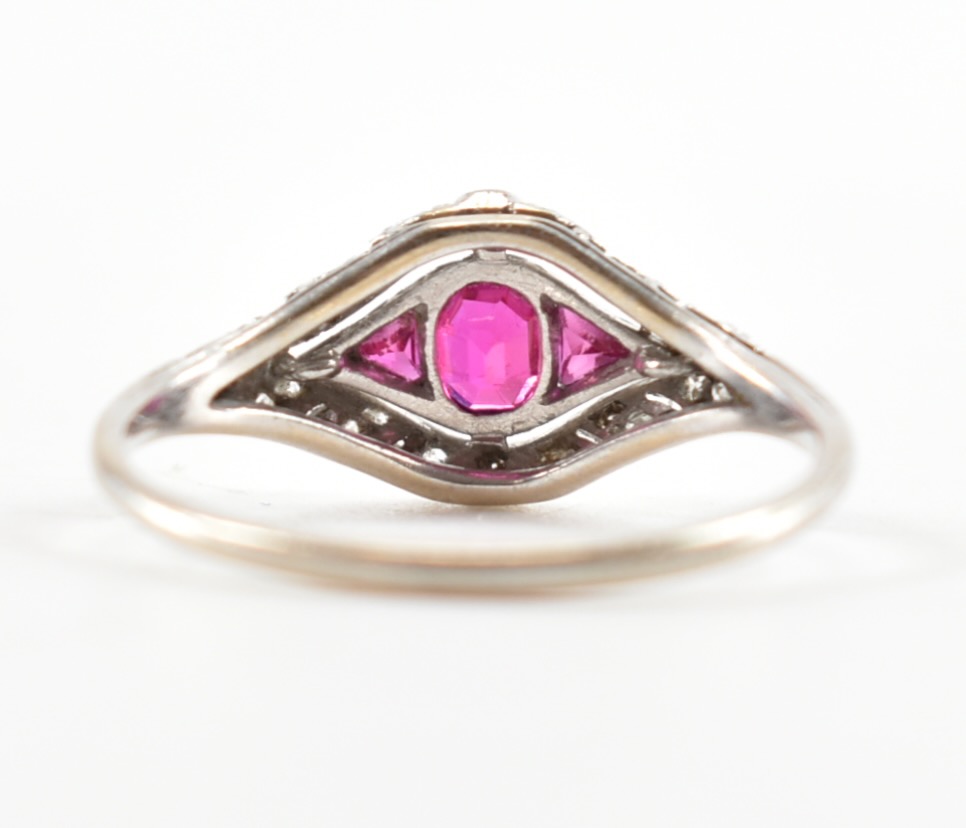 PLATINUM RUBY & DIAMOND RING - Image 4 of 7