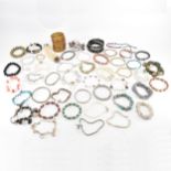 COLLECTION OF ASSORTED COSTUME JEWELLERY BRACELETS