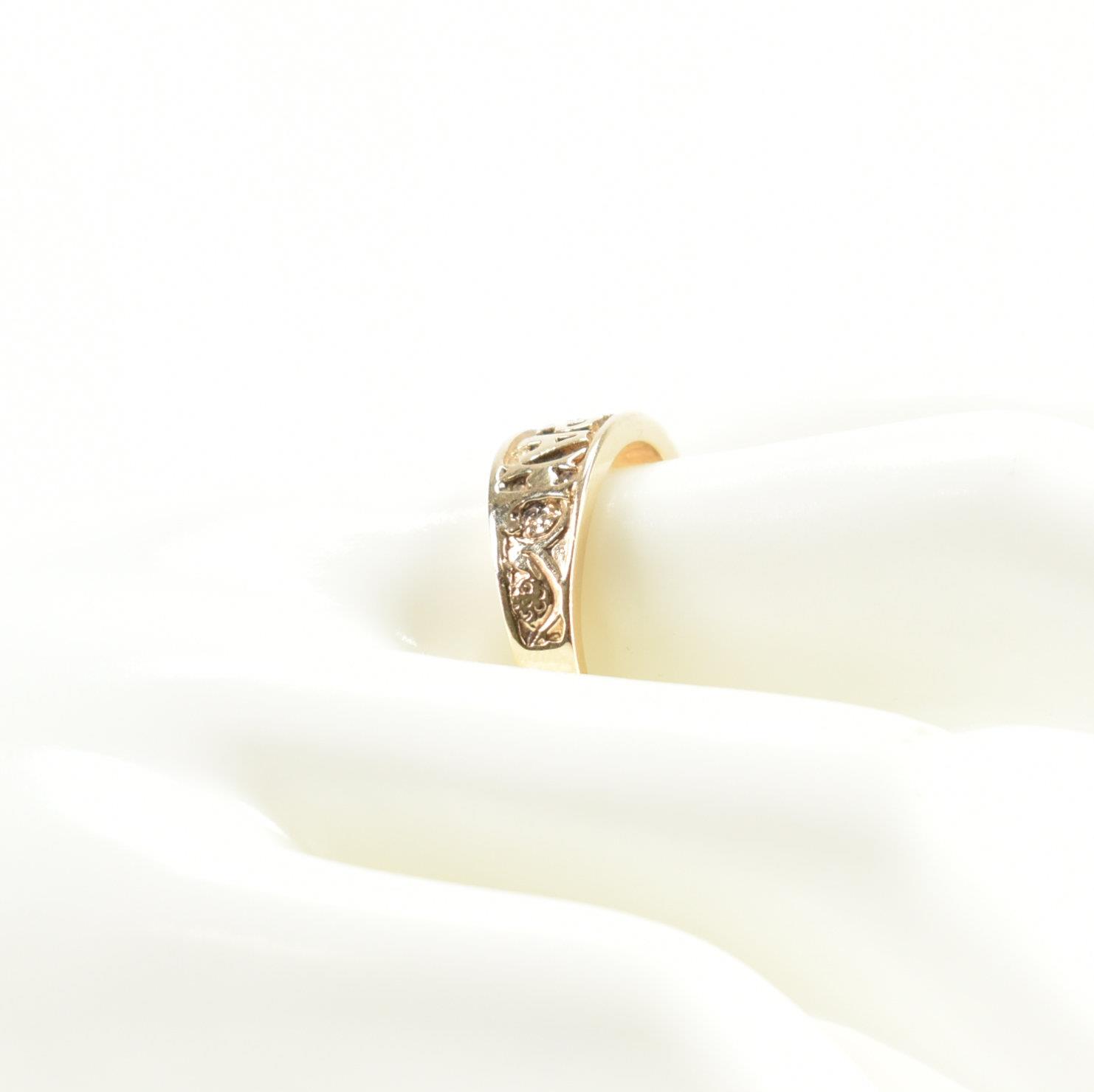 HALLMARKED 9CT GOLD MIZPAH RING - Image 8 of 8