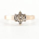 HALLMARKED 9CT GOLD & DIAMOND RING