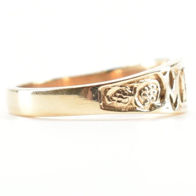 HALLMARKED 9CT GOLD MIZPAH RING - Image 5 of 8