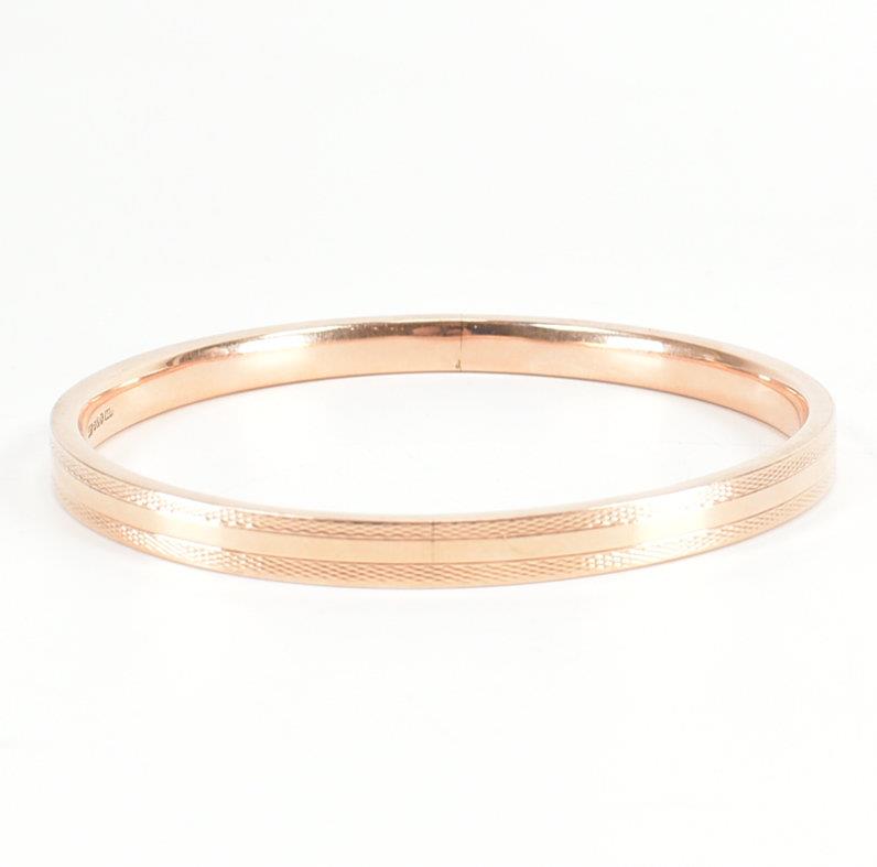 9CT ROSE GOLD BANGLE ARMLET - Image 6 of 9