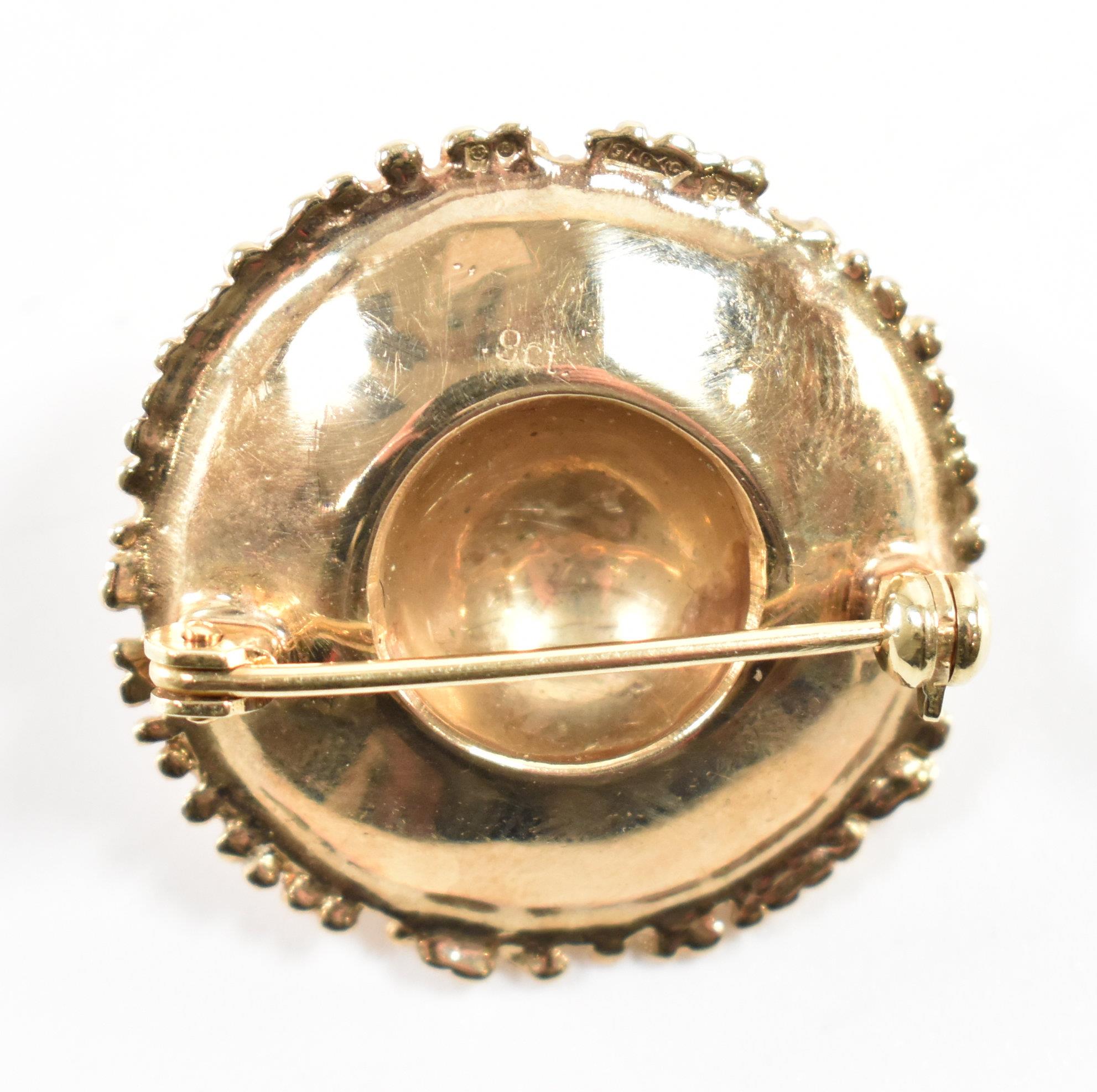 VINTAGE 9CT GOLD & PEARL CLUSTER BROOCH PIN - Image 6 of 6