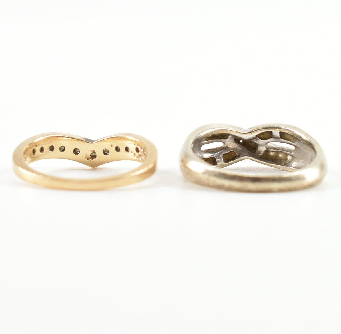 TWO HALLMARKED 9CT GOLD & DIAMOND RINGS - Image 4 of 10