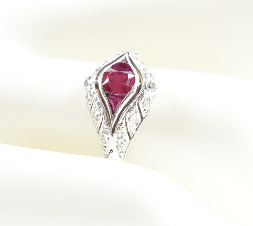 PLATINUM RUBY & DIAMOND RING - Image 7 of 7