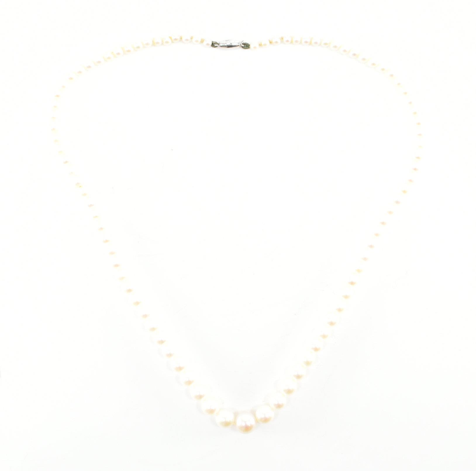 1930s 9CT GOLD & CULTURED PEARL NECKLACE - Image 2 of 4