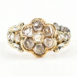 HALLMARKED WILLIAM IV 18CT GOLD DIAMOND RING