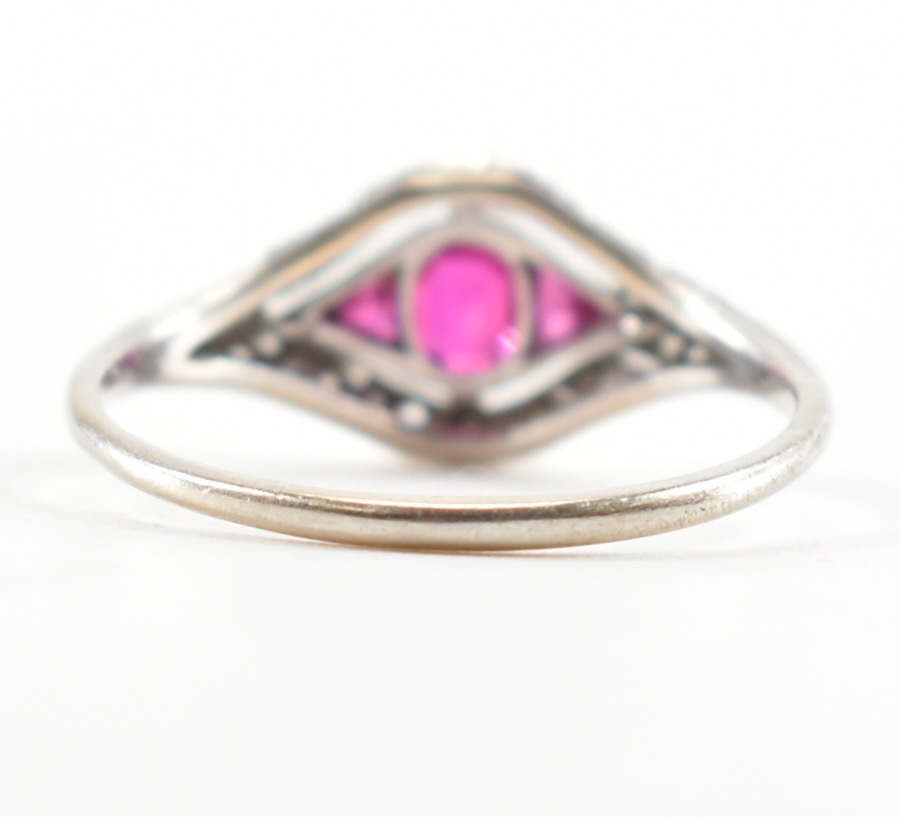 PLATINUM RUBY & DIAMOND RING - Image 3 of 7