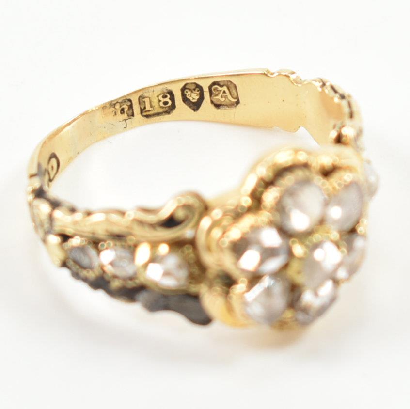 HALLMARKED WILLIAM IV 18CT GOLD DIAMOND RING - Image 8 of 12