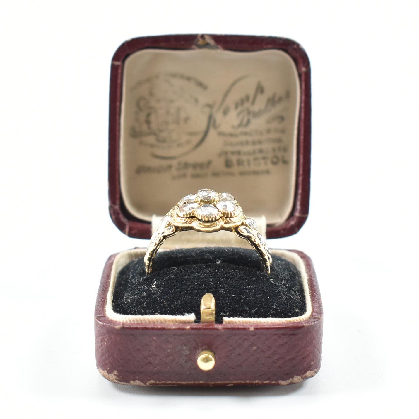 HALLMARKED WILLIAM IV 18CT GOLD DIAMOND RING - Image 11 of 12