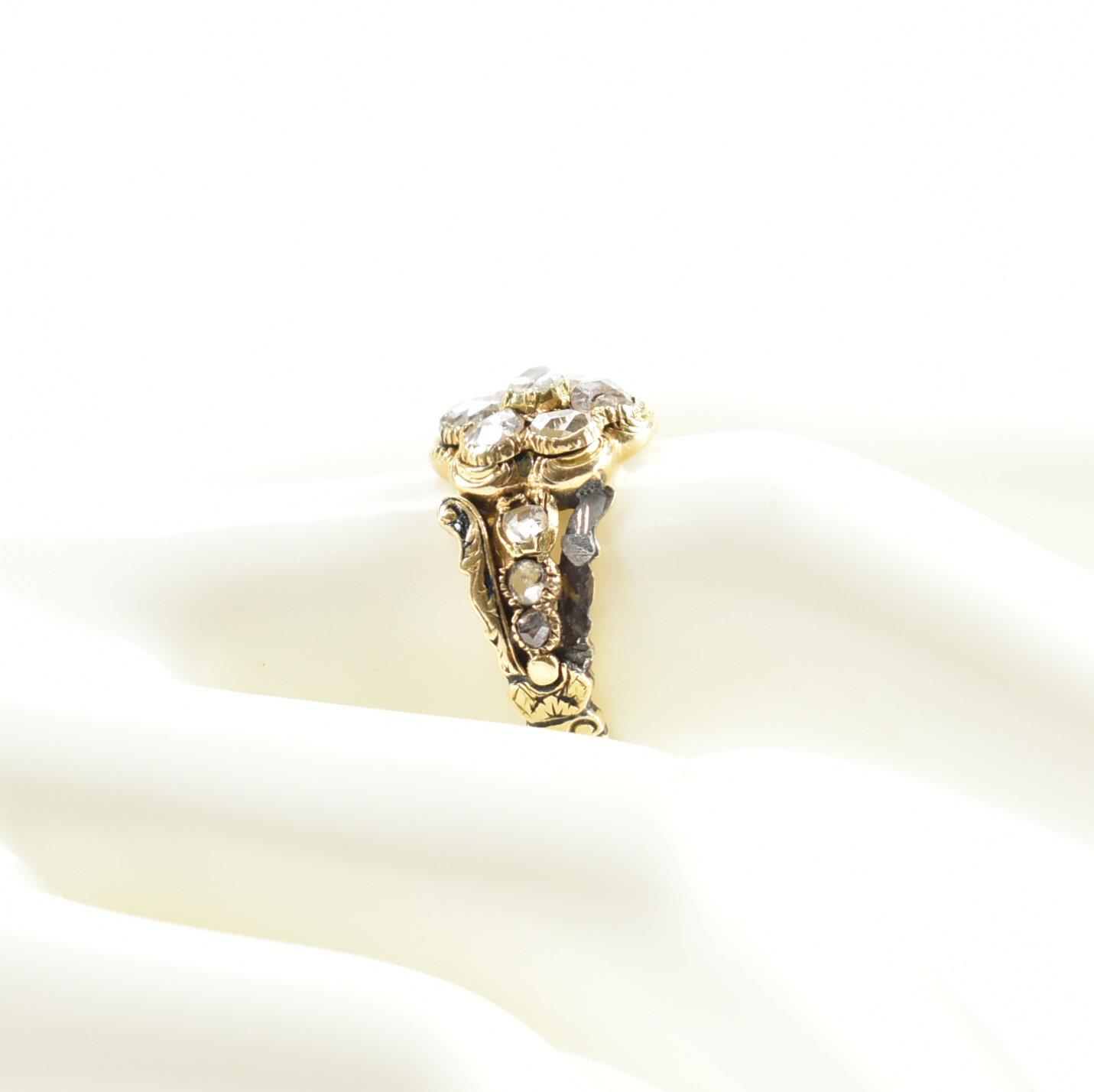 HALLMARKED WILLIAM IV 18CT GOLD DIAMOND RING - Image 10 of 12